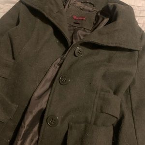 Army Green Peacoat
